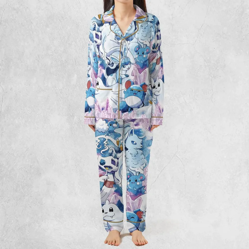 Winter Friends Pokemon Pattern Pajamas Set - 3