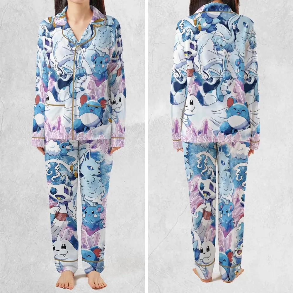 Winter Friends Pokemon Pattern Pajamas Set - 2