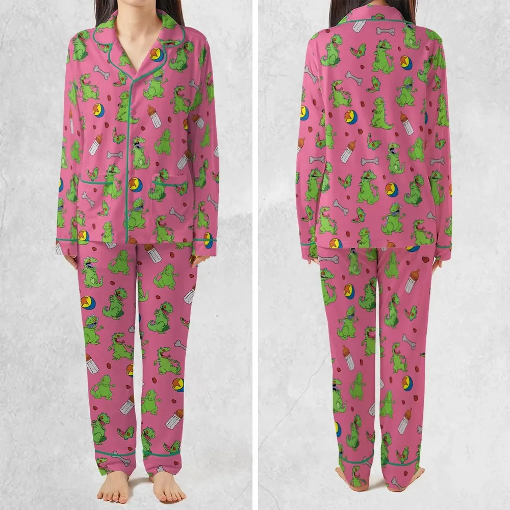 Rugrats Reptar Pattern Pajamas Set - 2
