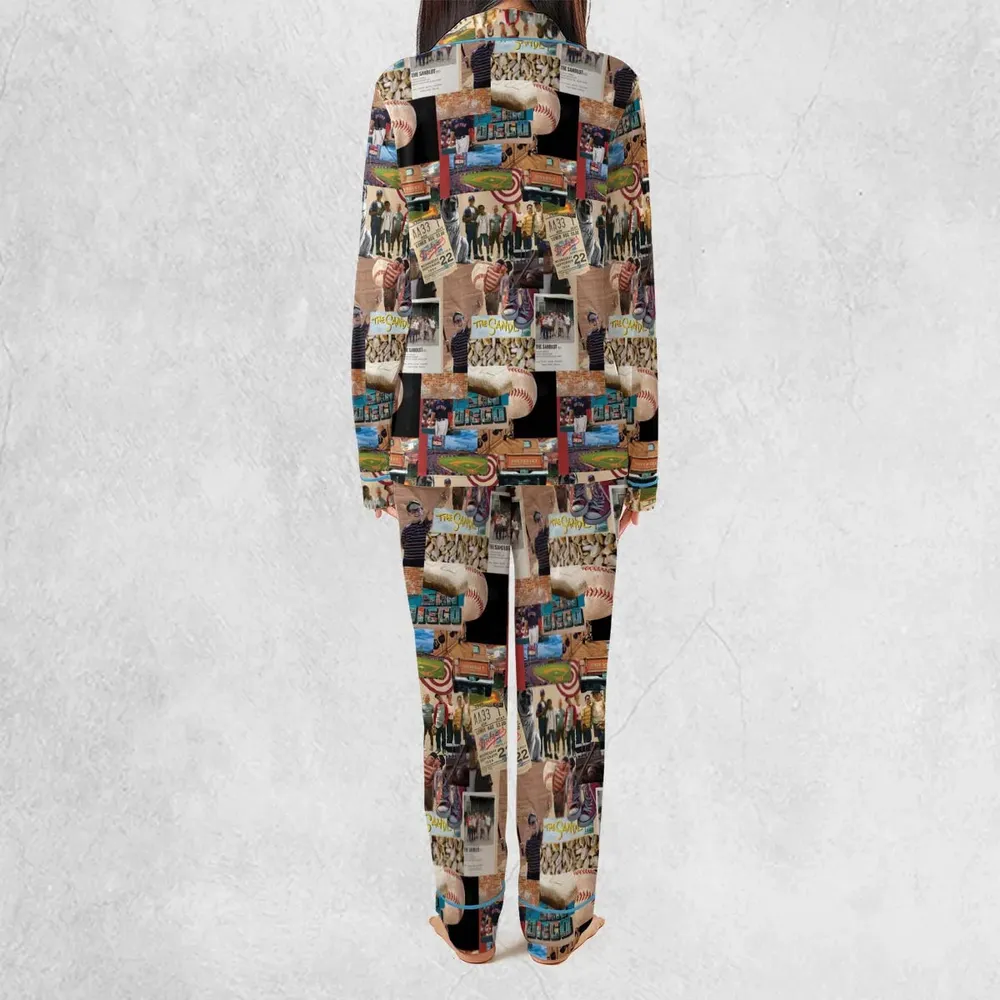 Memorable Baseball Movie Scenes Collage The Sandlot Pajamas Set - 4