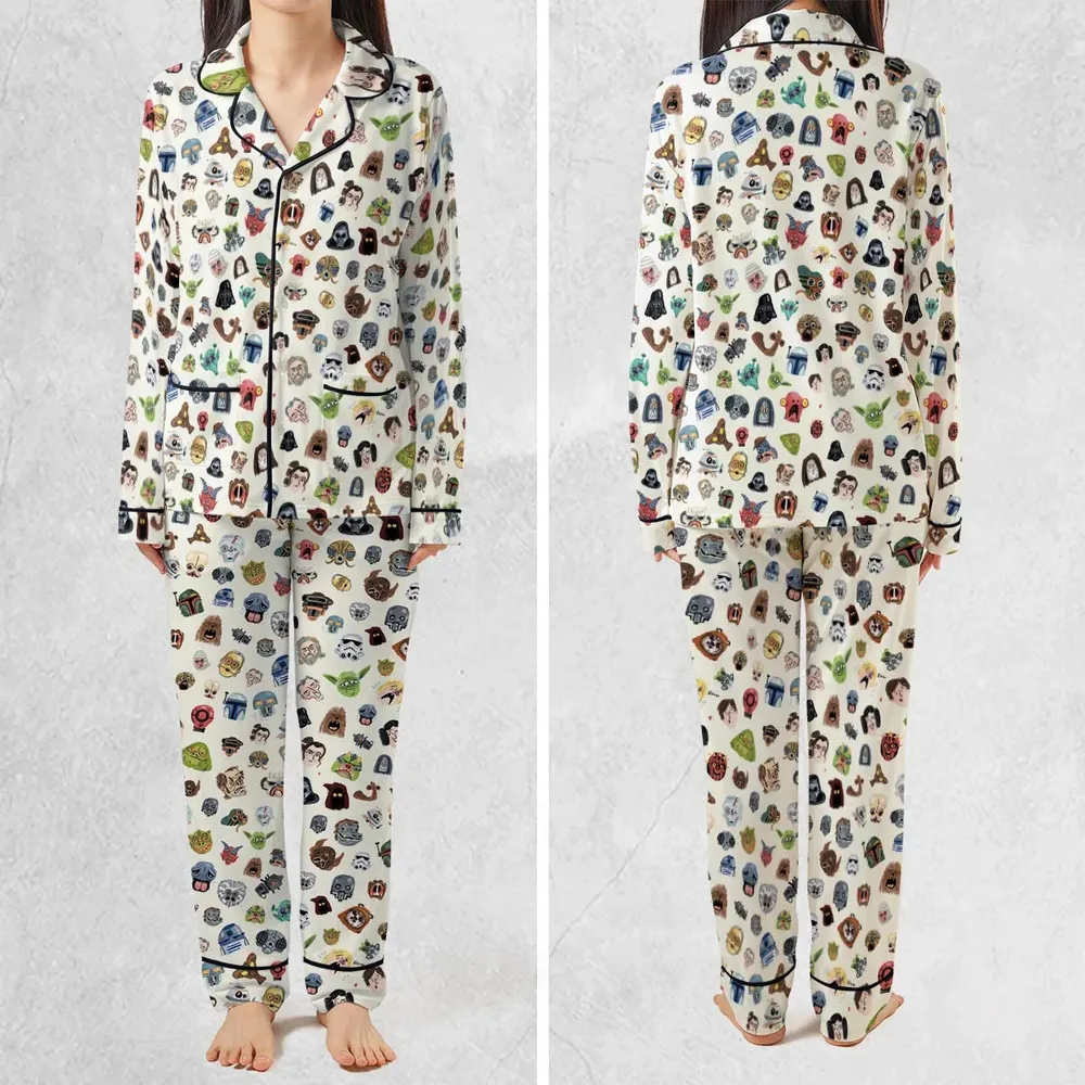 Star Wars Collage Pattern Pajamas Set - 2