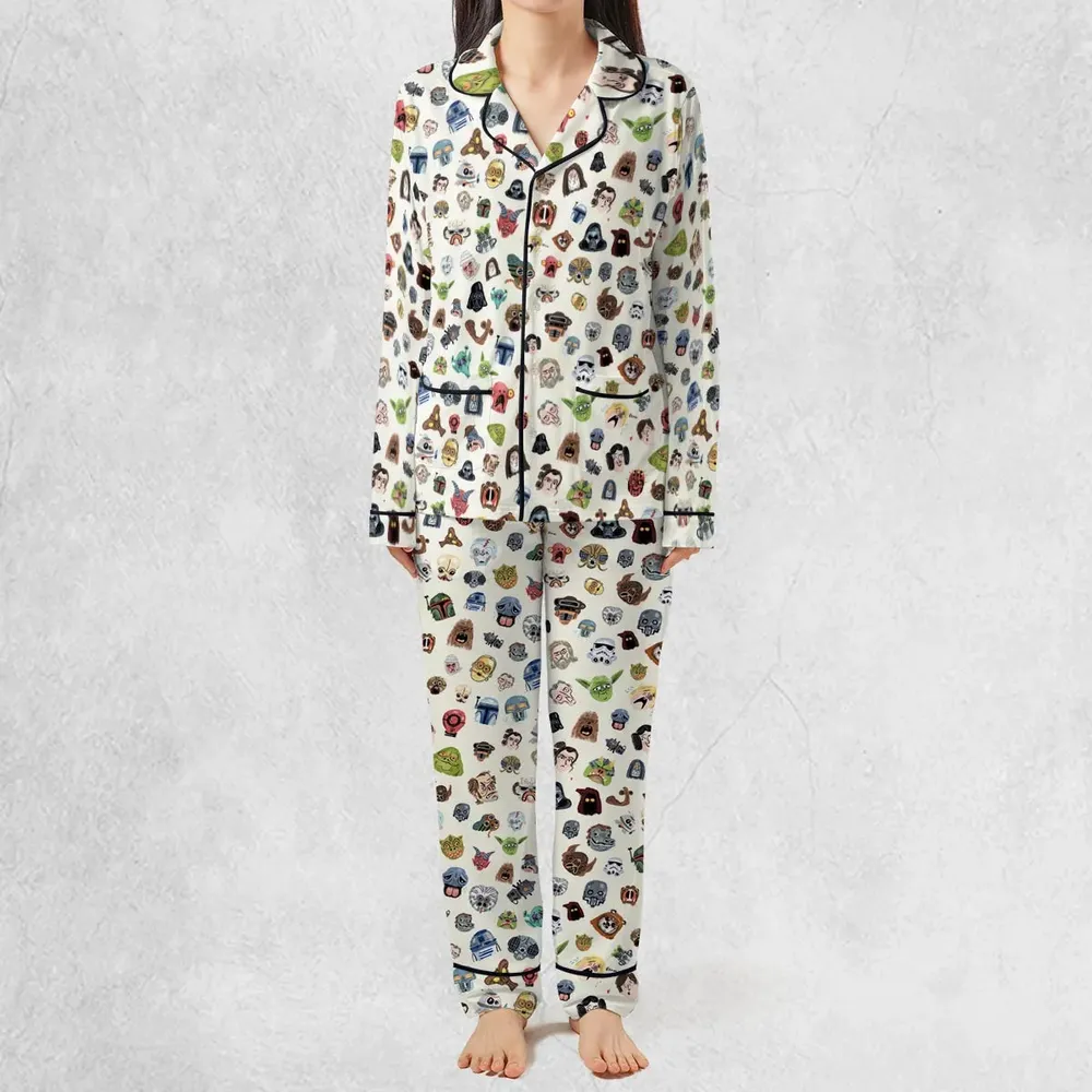 Star Wars Collage Pattern Pajamas Set - 3