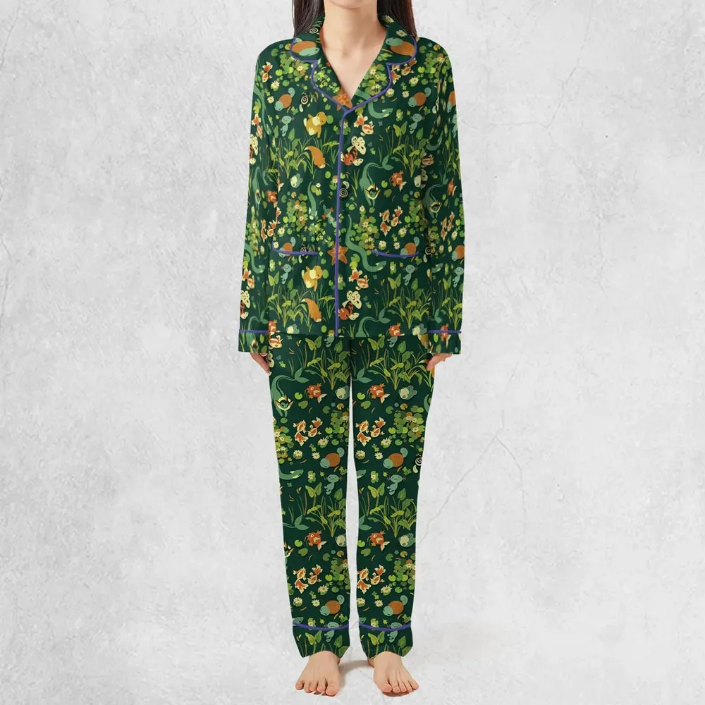 Floating In A Pond Magikarp Psyduck Vaporeon Water Pokemon Pajamas Set - 3