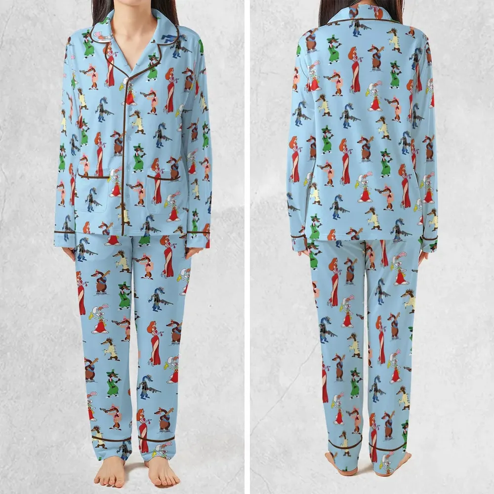 Roger Rabbit Jessica Rabbit The Weasels Who Framed Roger Rabbit Pajamas Set - 2