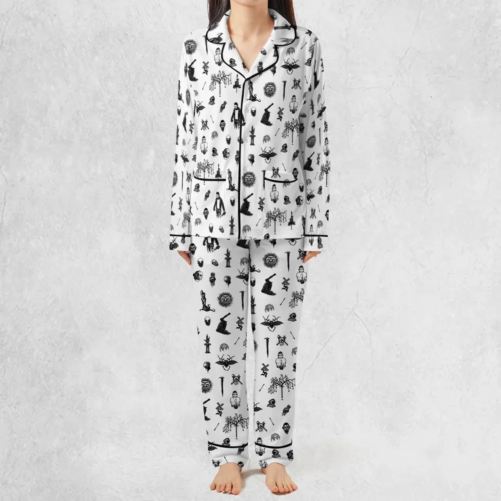Nosferatu Pattern Pajamas Set - 3