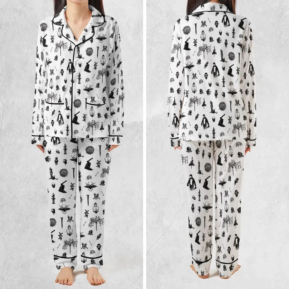 Nosferatu Pattern Pajamas Set - 2
