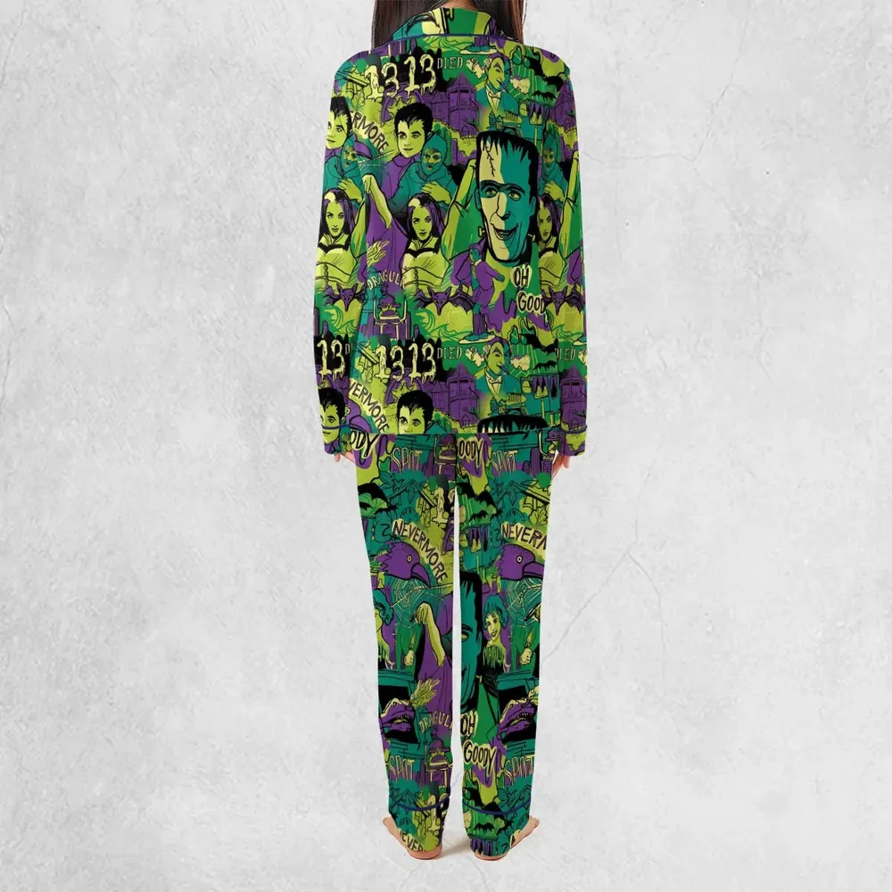 Oh Groovy Frankenstein Universal Horror Pajamas Set - 4