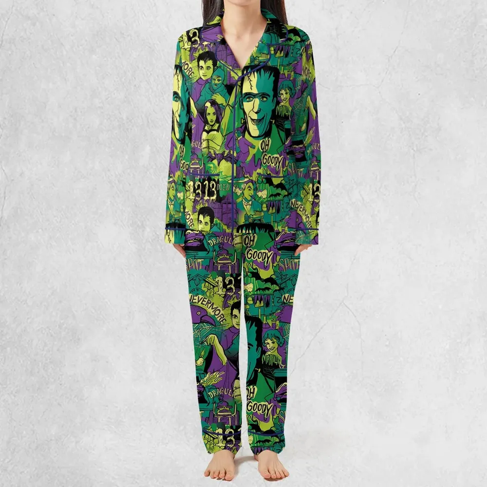 Oh Groovy Frankenstein Universal Horror Pajamas Set - 3
