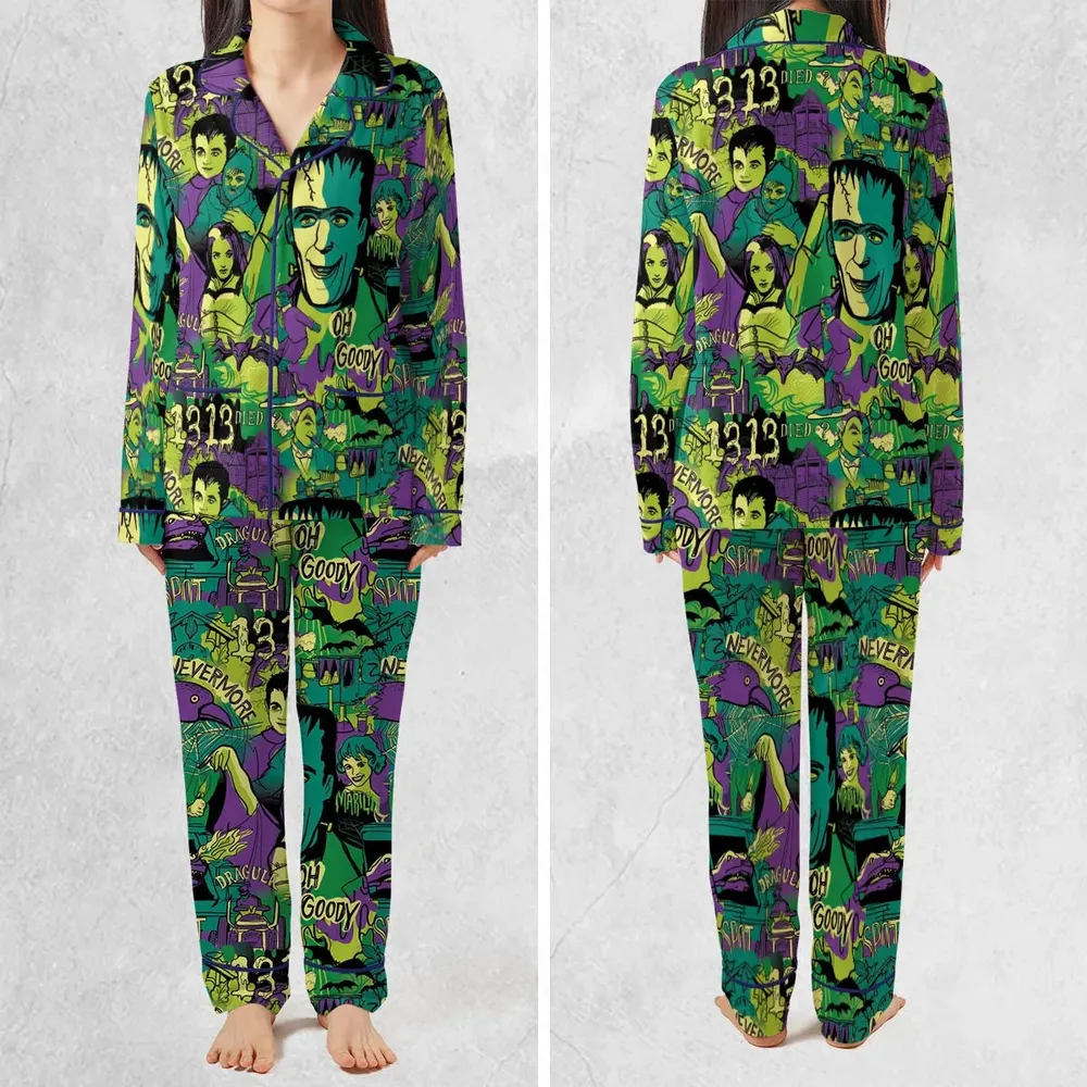 Oh Groovy Frankenstein Universal Horror Pajamas Set - 2