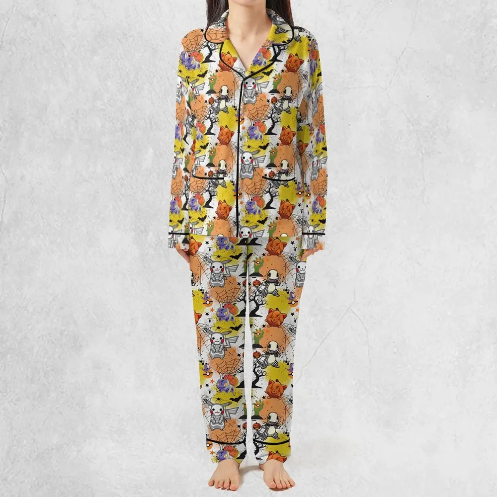 Spooky Costume Pikachu Charmander Jigglypuff Bulbasaur Pokemon Pajamas Set - 3