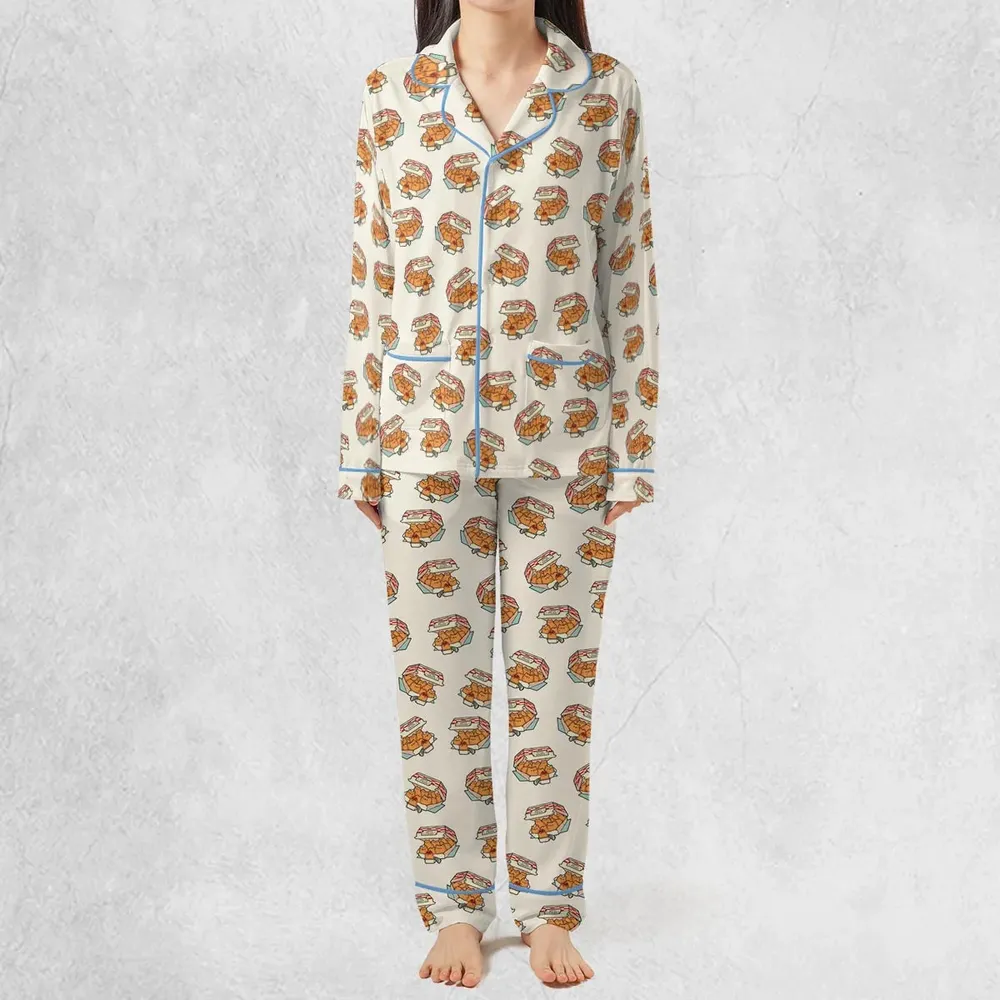 Kitten Nuggets Pattern Pajamas Set - 3