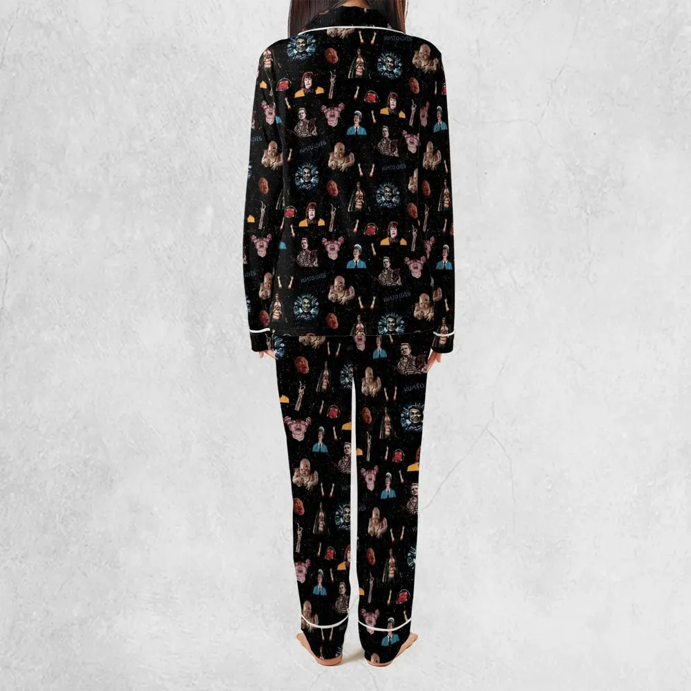 Total Recall Pattern Pajamas Set - 4