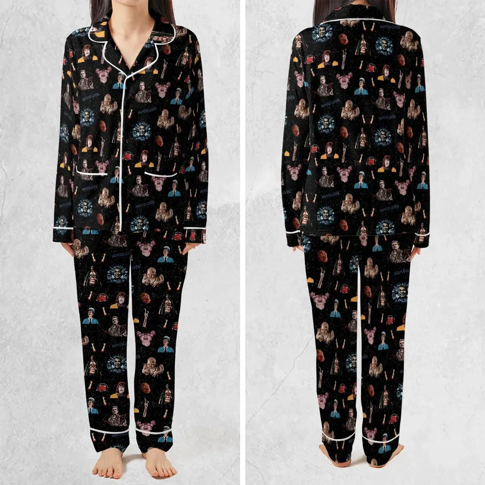 Total Recall Pattern Pajamas Set - 2