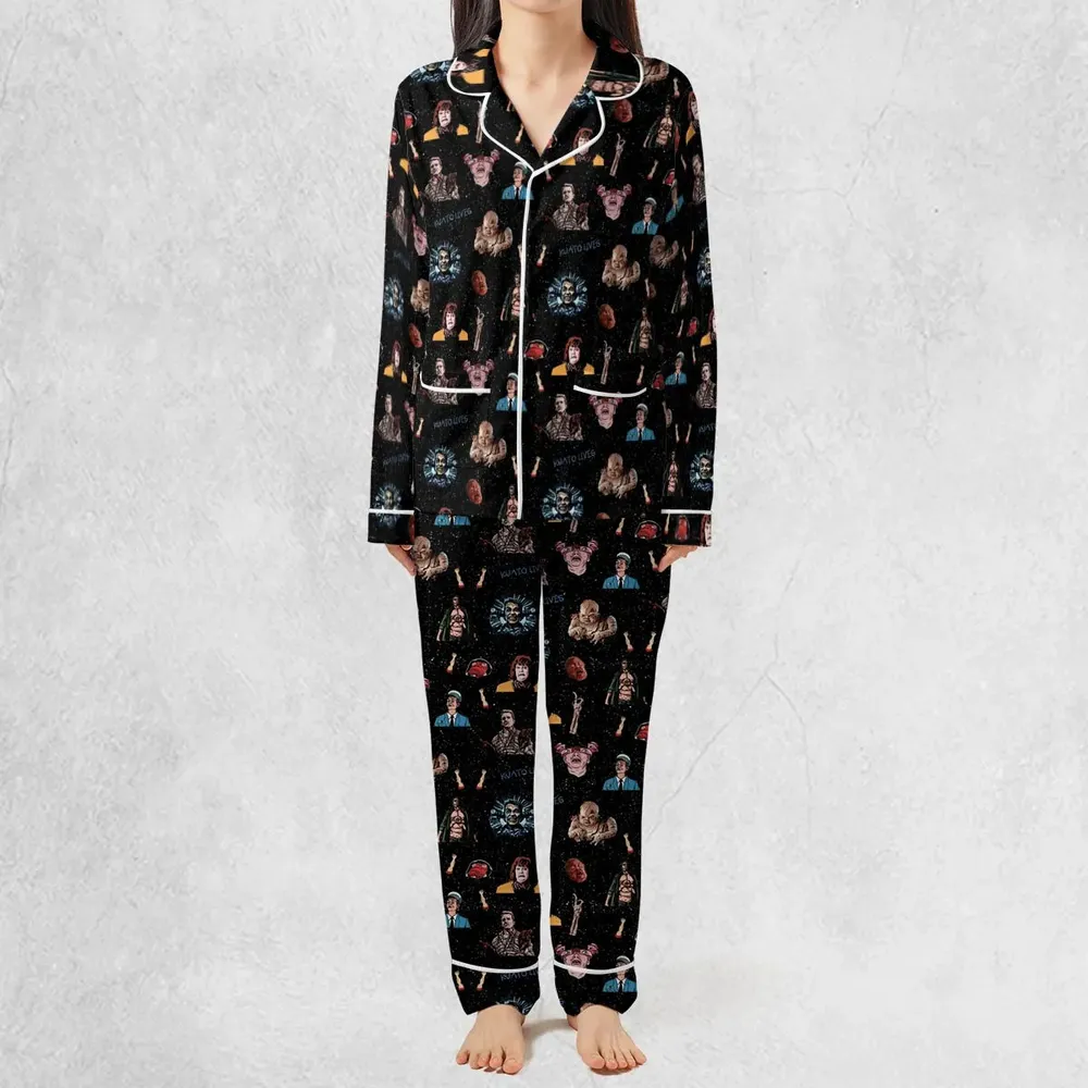 Total Recall Pattern Pajamas Set - 3