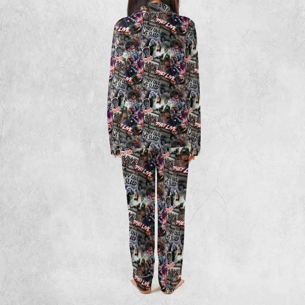 They Live Seamless Pattern Pajamas Set - 4