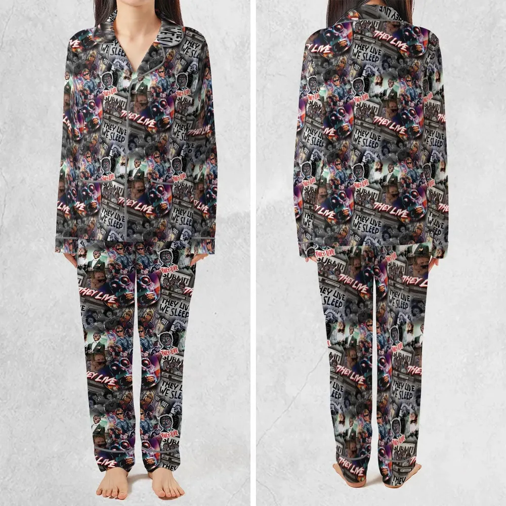 They Live Seamless Pattern Pajamas Set - 2