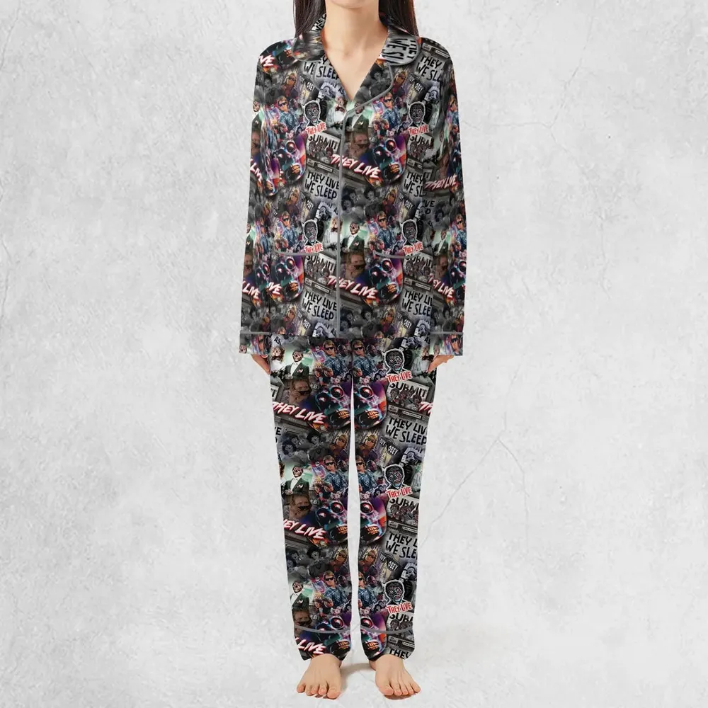 They Live Seamless Pattern Pajamas Set - 3