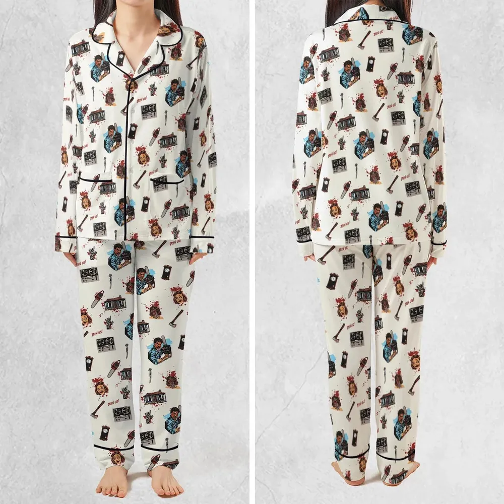 Supernatural Horror Evil Dead Halloween Pajamas Set - 2