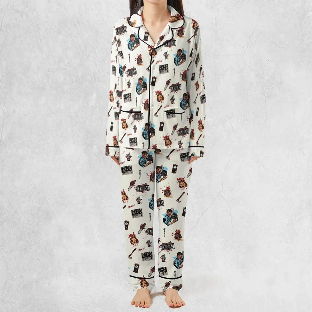Supernatural Horror Evil Dead Halloween Pajamas Set - 3