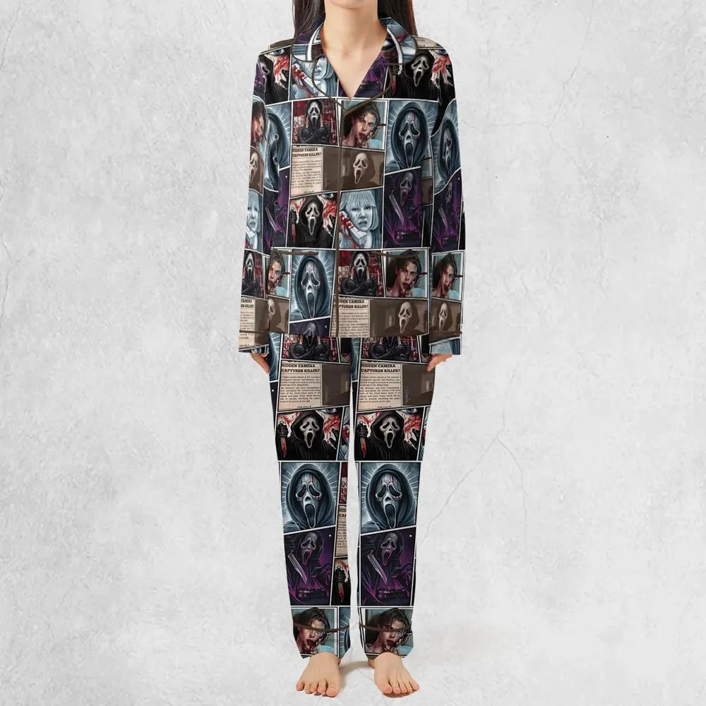 Scream Ghostface Horror Movie Halloween Pajamas Set - 3