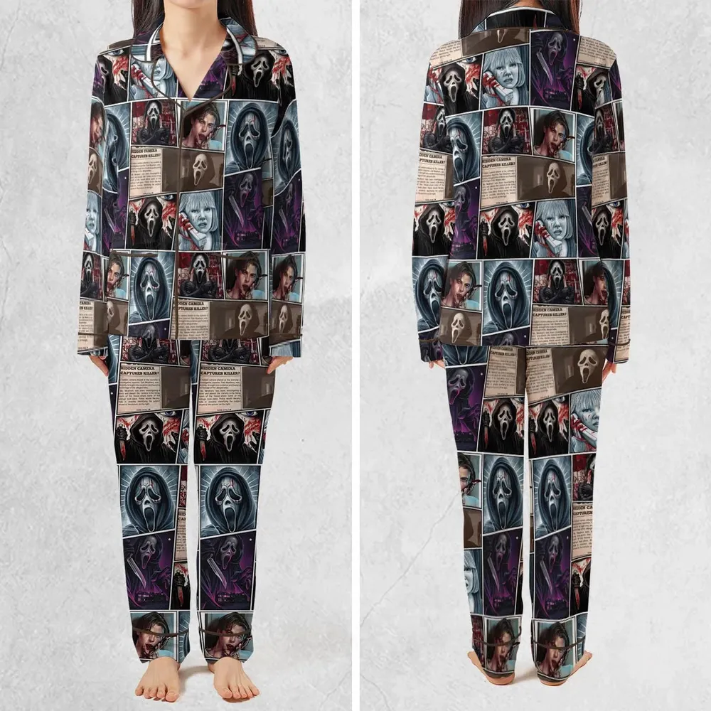 Scream Ghostface Horror Movie Halloween Pajamas Set - 2
