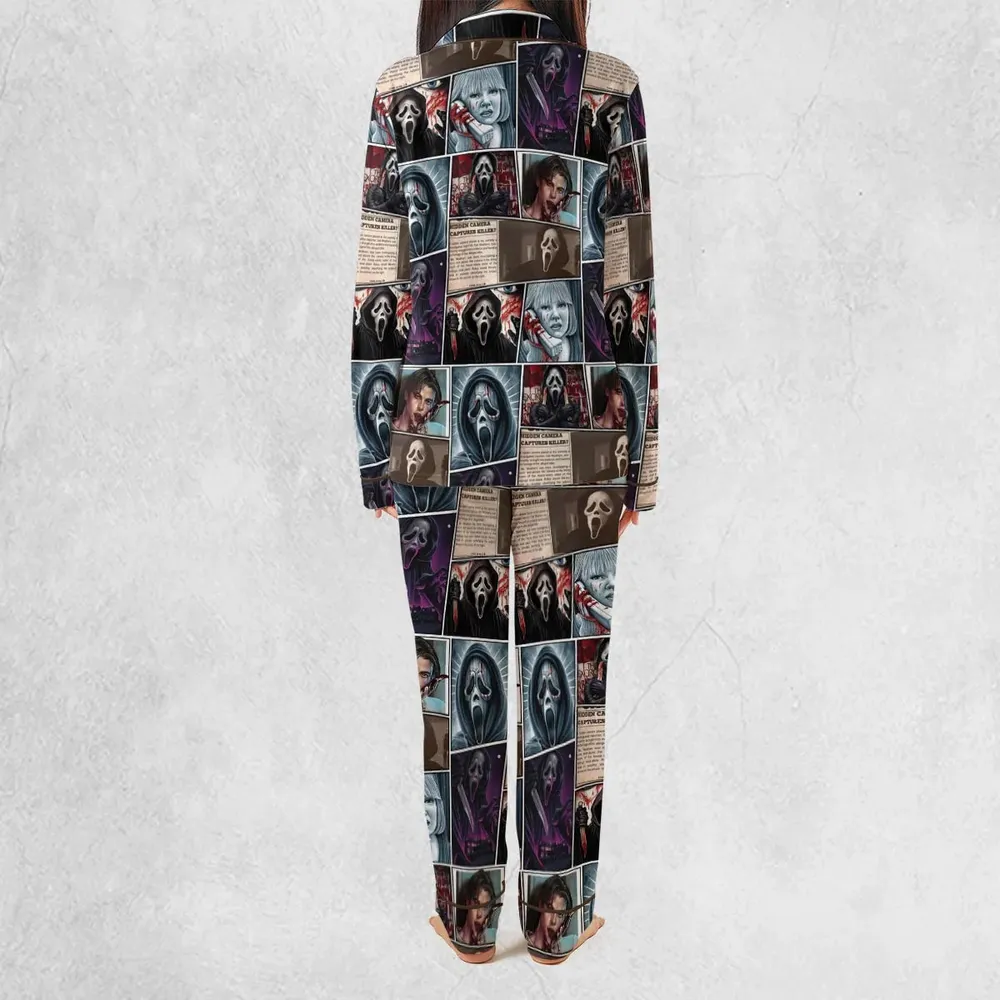 Scream Ghostface Horror Movie Halloween Pajamas Set - 4