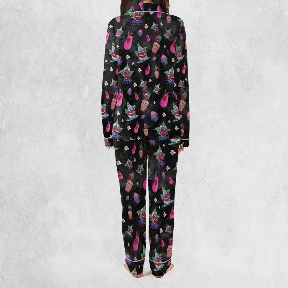 Space Horror Movie Killer Klowns Outer Pajamas Set - 4