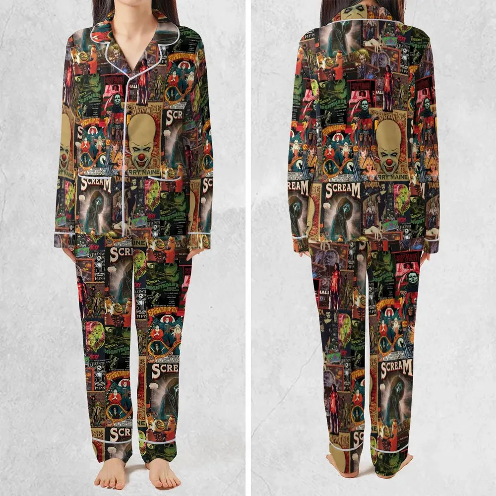 Vintage Scary Pajamas Set - 2