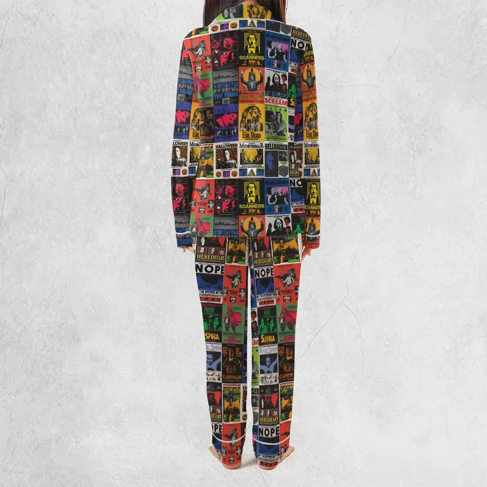 Modern Horror Movies Nope Ghostface Pinhead Pearl Leatherface Halloween Pajamas Set - 4