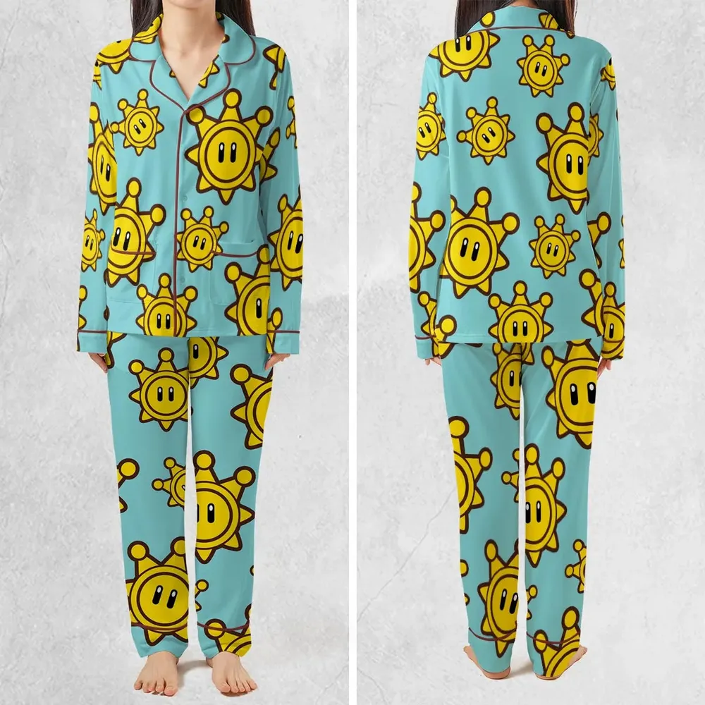 Shine Sprite Super Mario Button Up Pajamas Set - 2