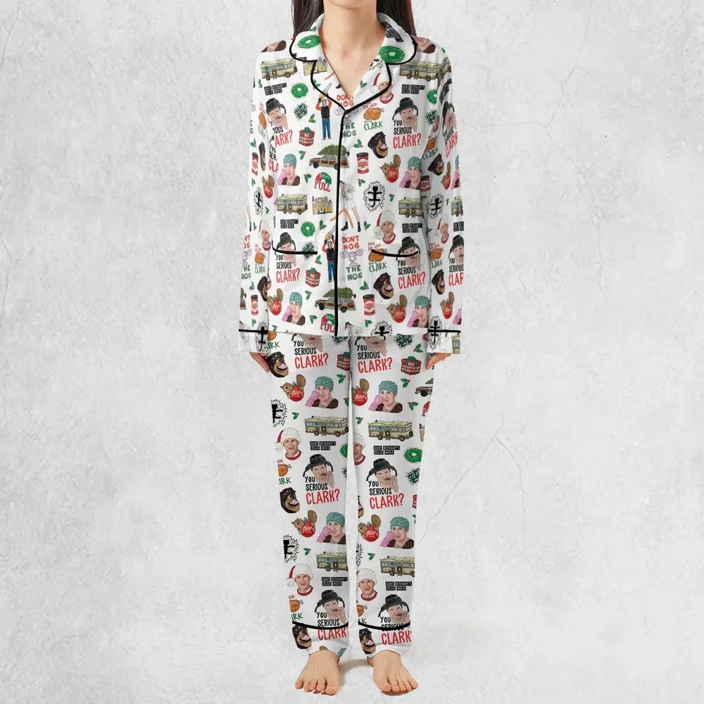 National Lampoon's Christmas Vacation Pattern Pajamas Set - 3