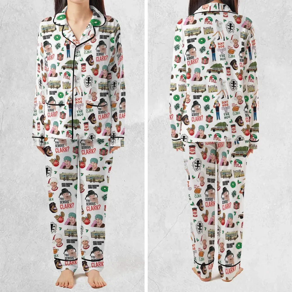 National Lampoon's Christmas Vacation Pattern Pajamas Set - 2