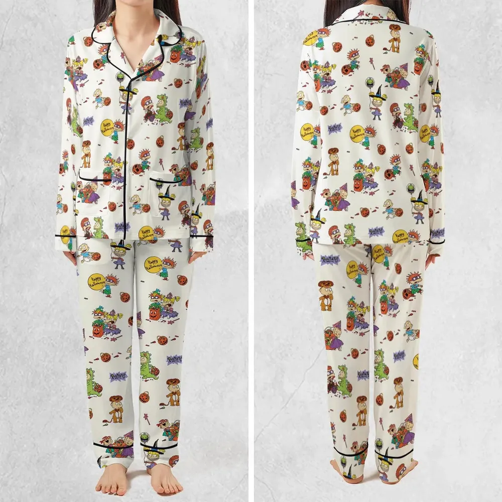 Rugrats Happy Halloween Pattern Pajamas Set - 2