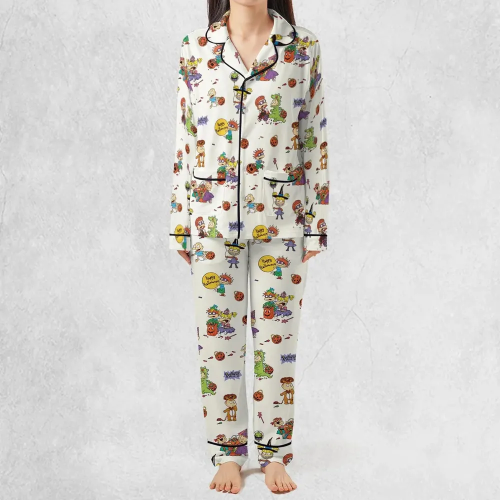 Rugrats Happy Halloween Pattern Pajamas Set - 3