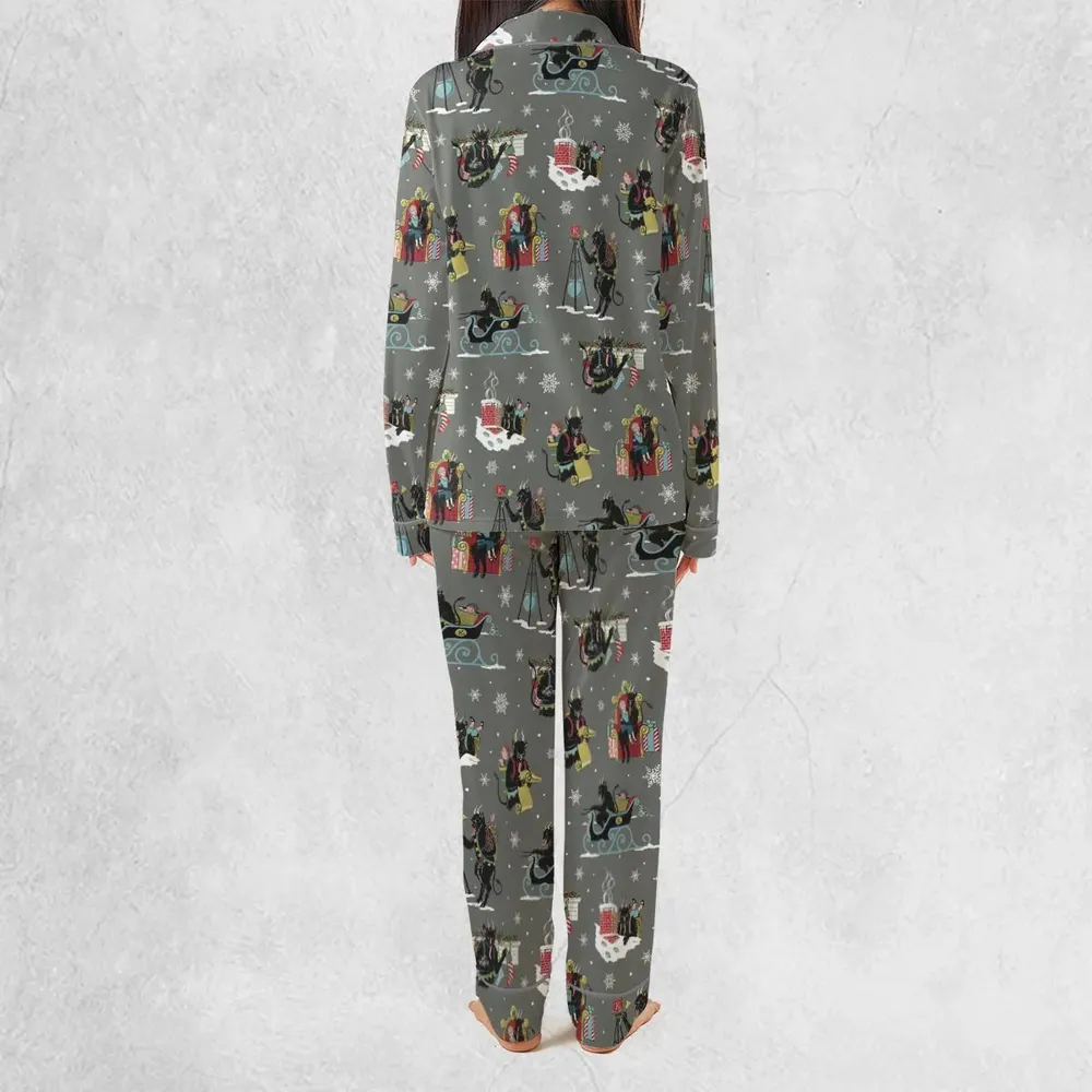 Unusual Christmas Krampus Pajamas Set - 4