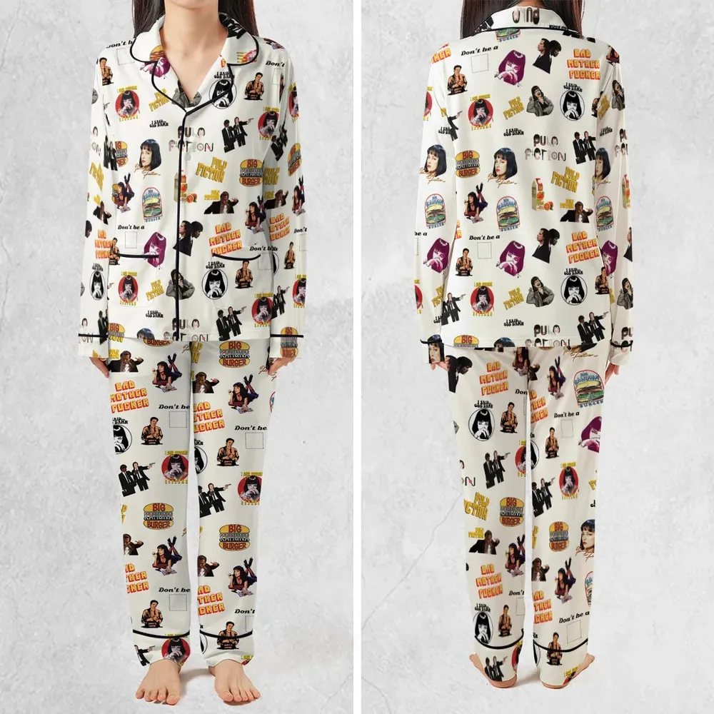 Pulp Fiction Pattern Pajamas Set - 2