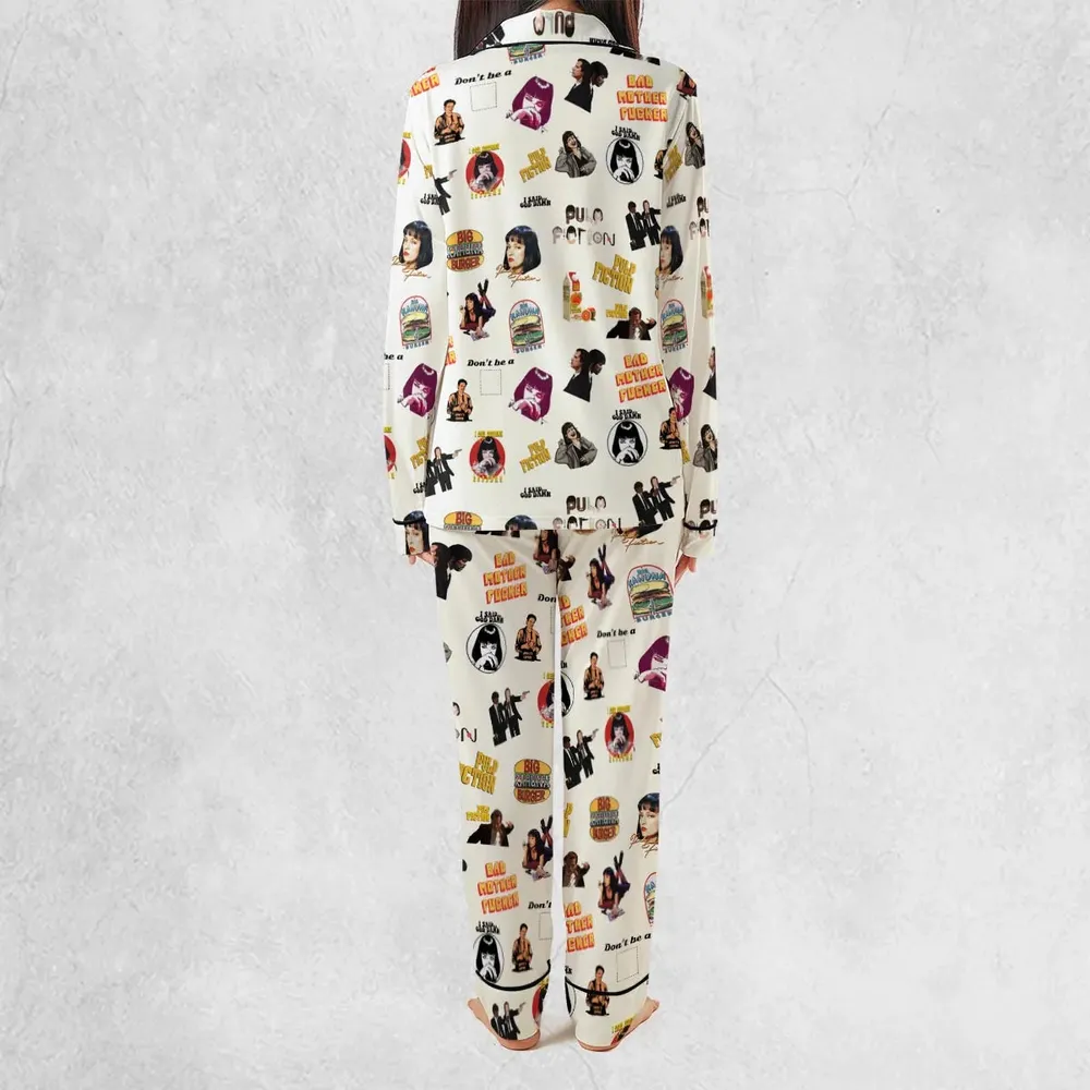 Pulp Fiction Pattern Pajamas Set - 4