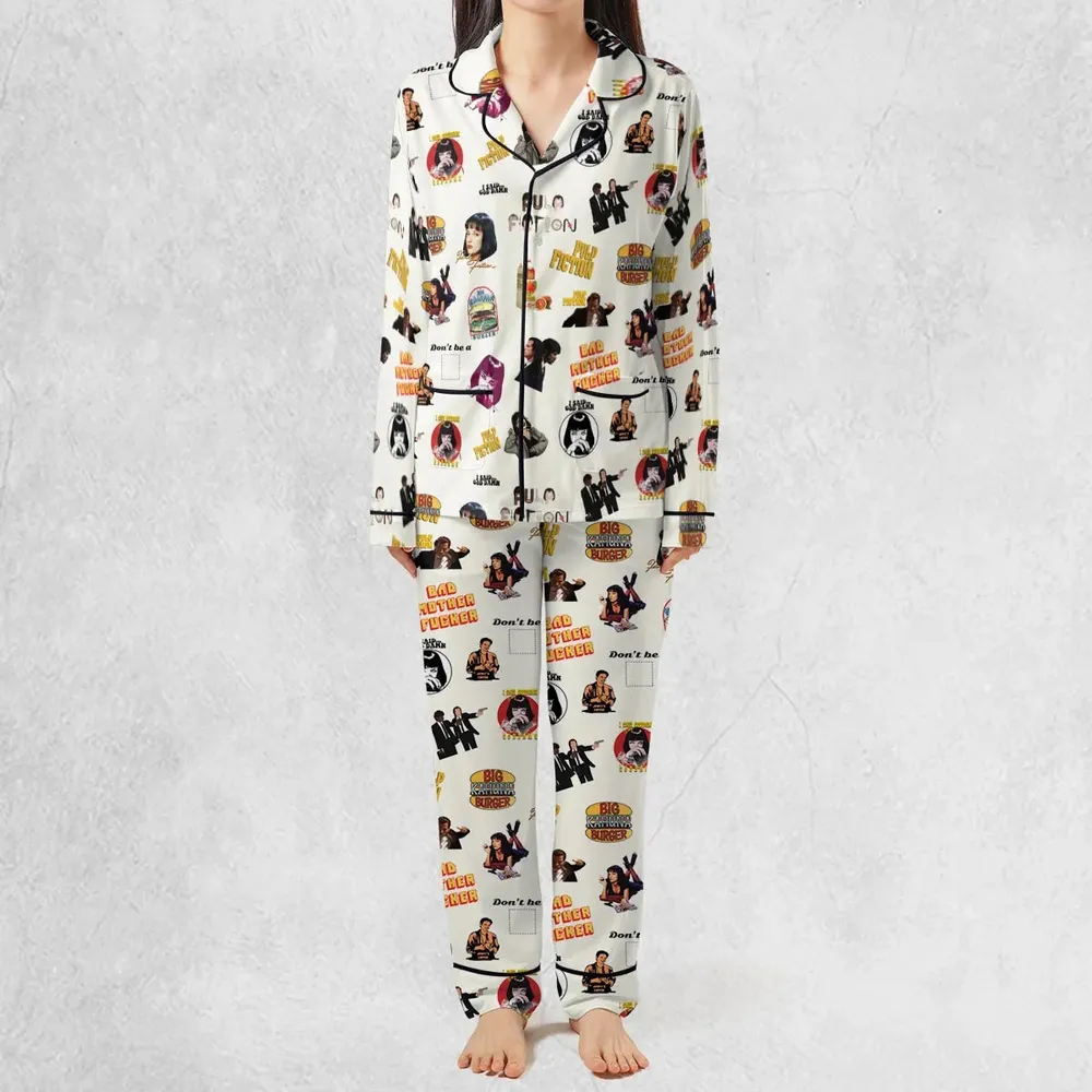 Pulp Fiction Pattern Pajamas Set - 3