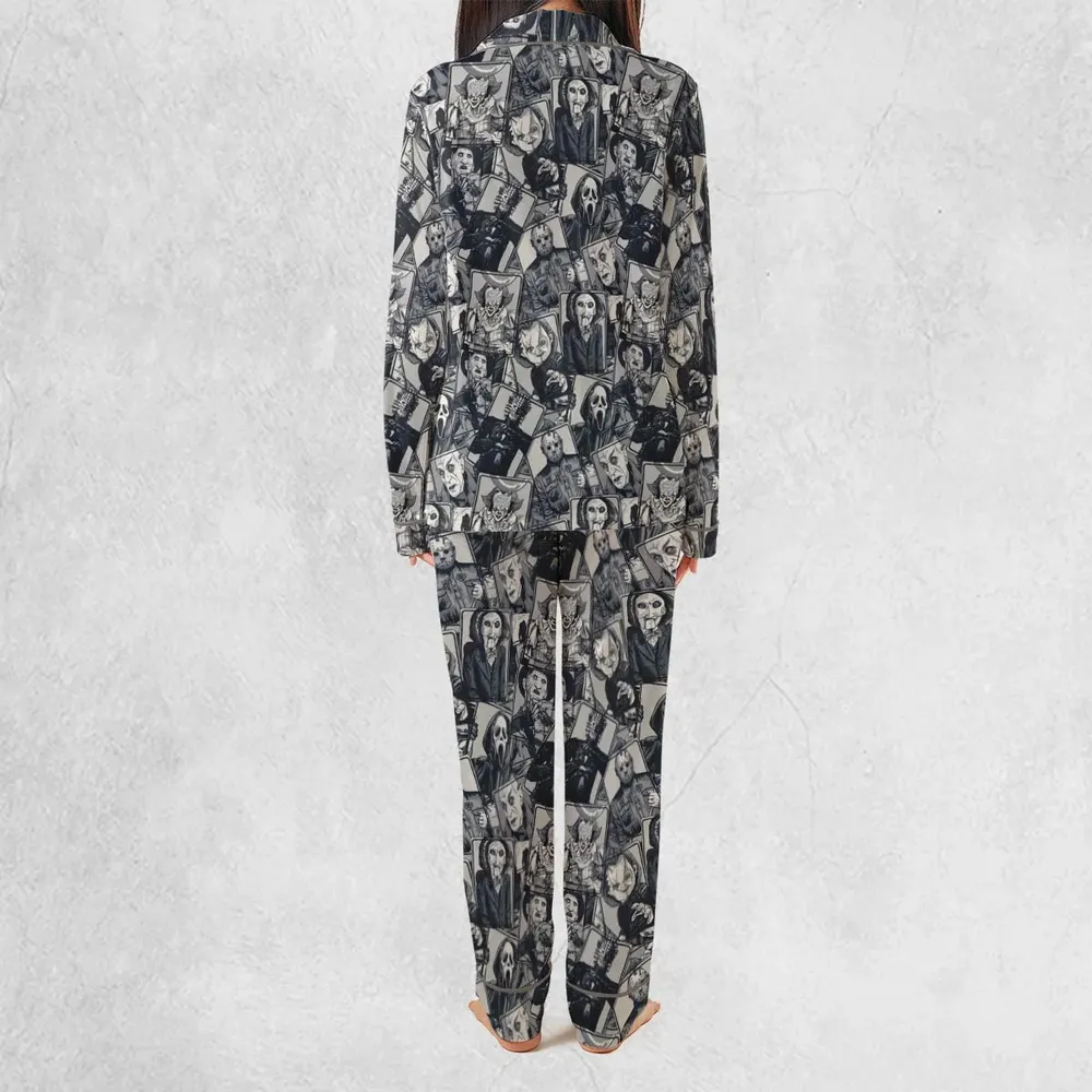 Halloween Horror Villains Pajamas Set - 4