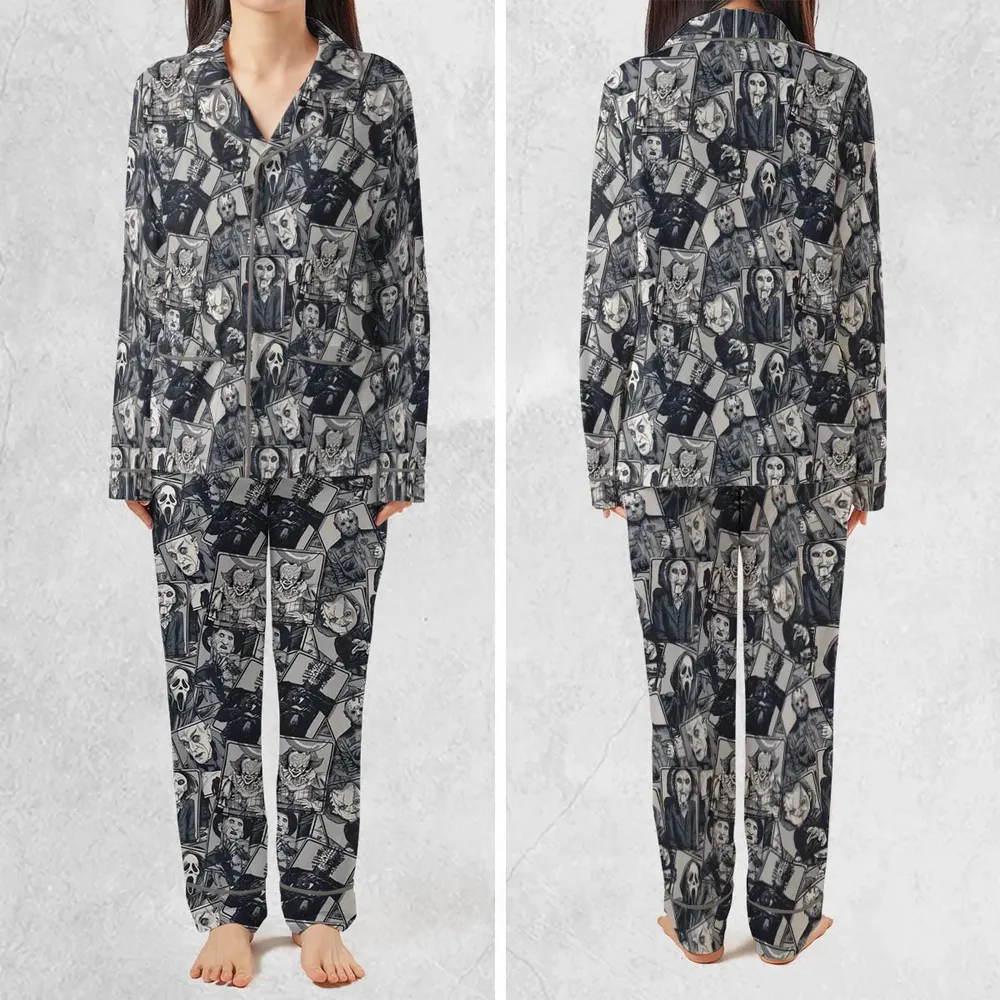 Halloween Horror Villains Pajamas Set - 2