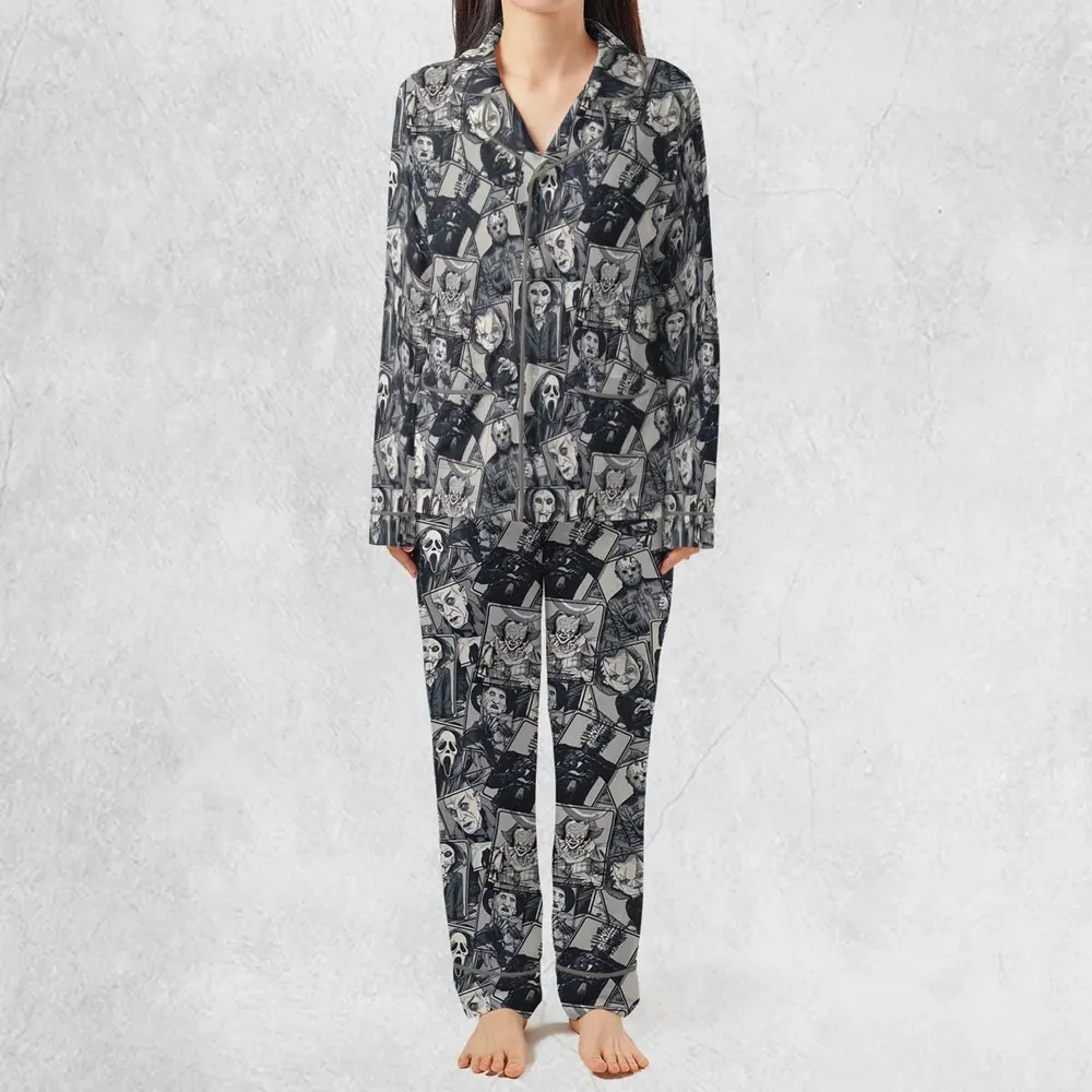 Halloween Horror Villains Pajamas Set - 3