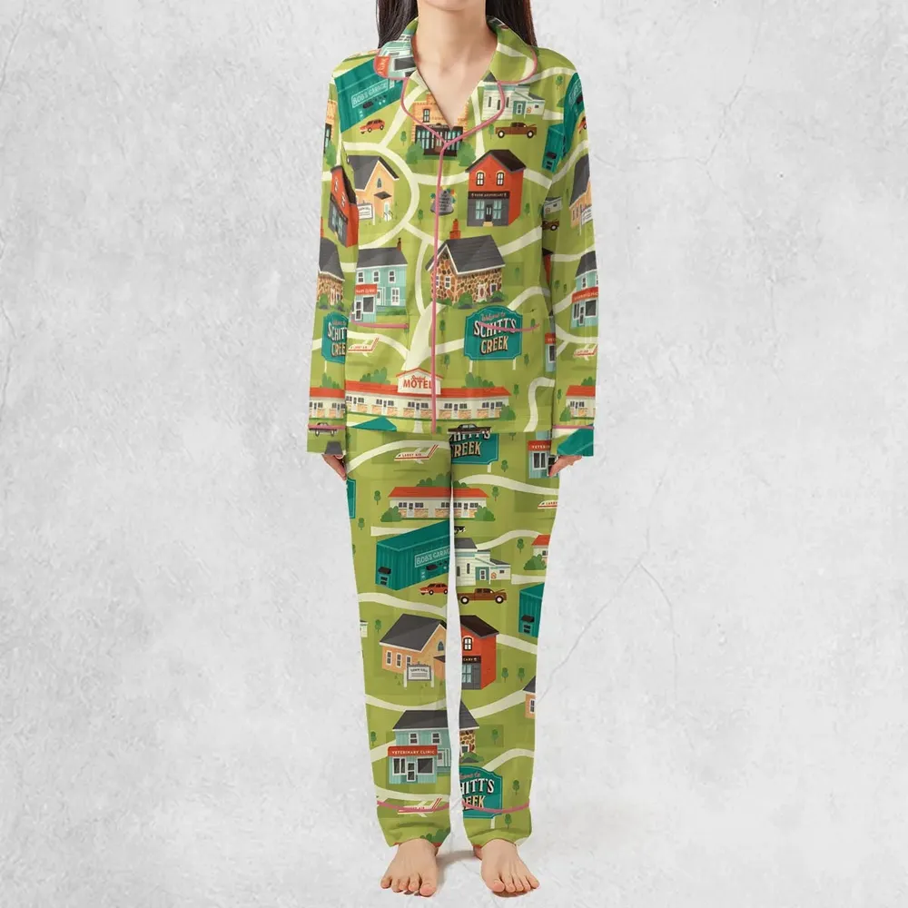 Schitt's Creek Town Map Pajamas Set - 2