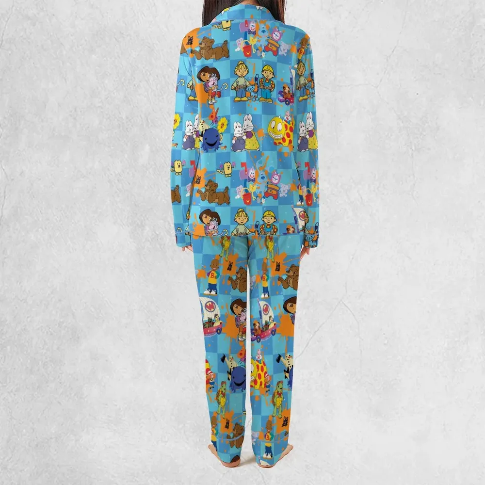 90s cartoon Nostalgic Pajamas Set - 3
