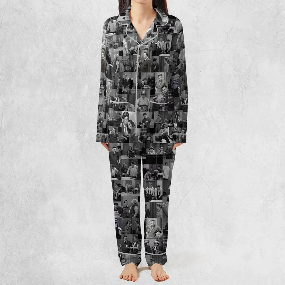 To The Moon The Honeymooners Pajamas Set - 2