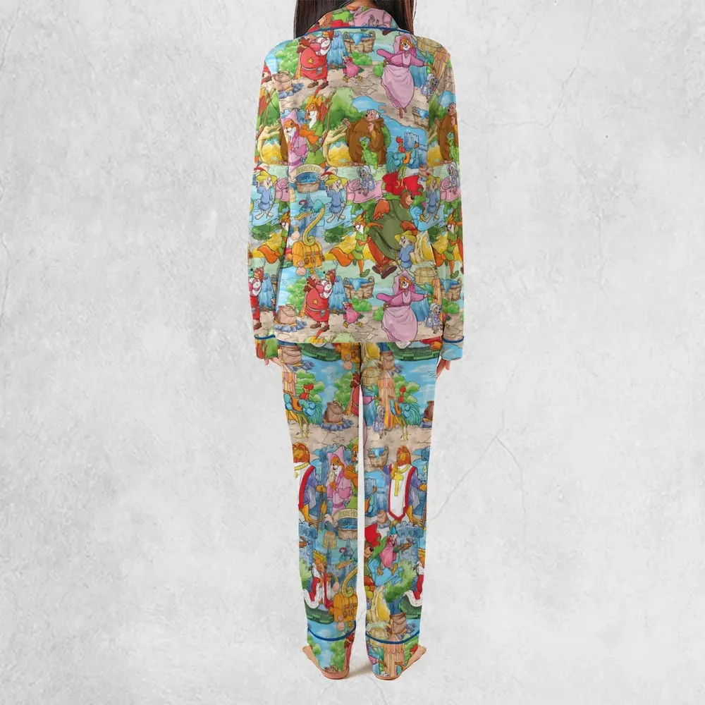 Archer Wood Plaid Robin Hood Pajamas Set - 3
