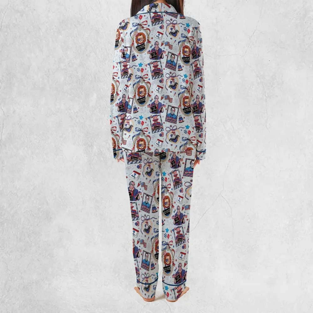 Patriotic Horror Pajamas Set - 3