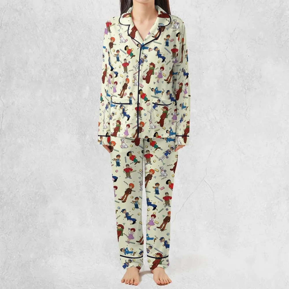The Little Rascals Cartoon Characters Pajamas Set - 2