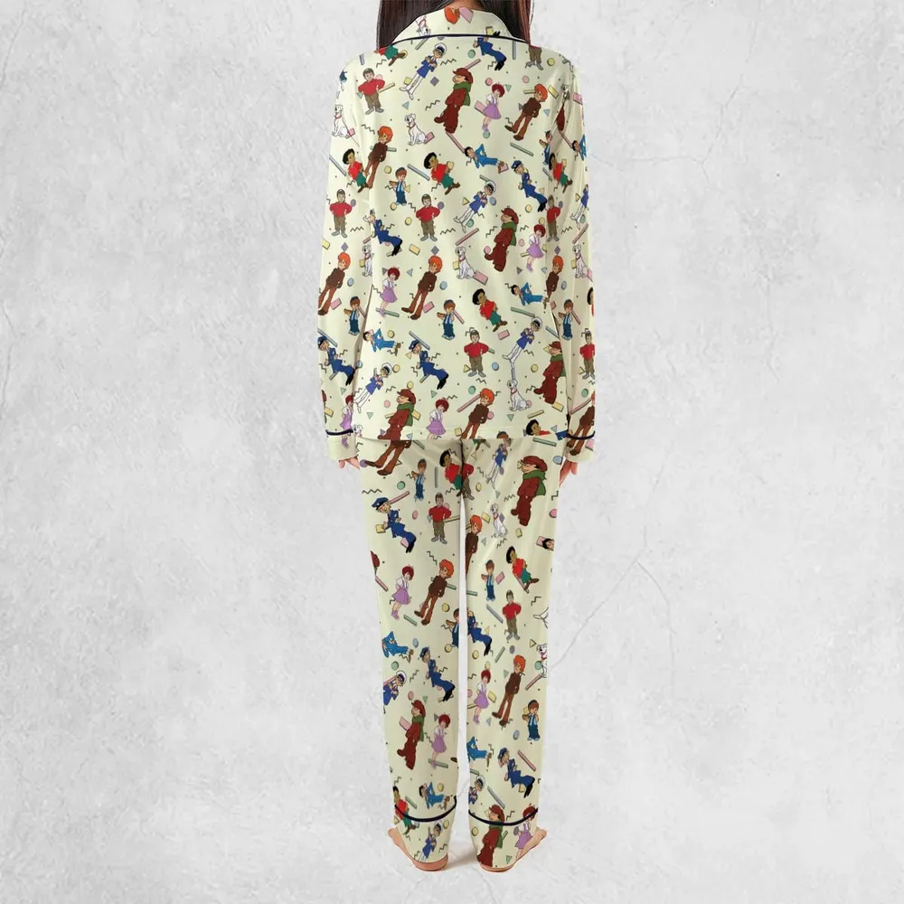 The Little Rascals Cartoon Characters Pajamas Set - 3
