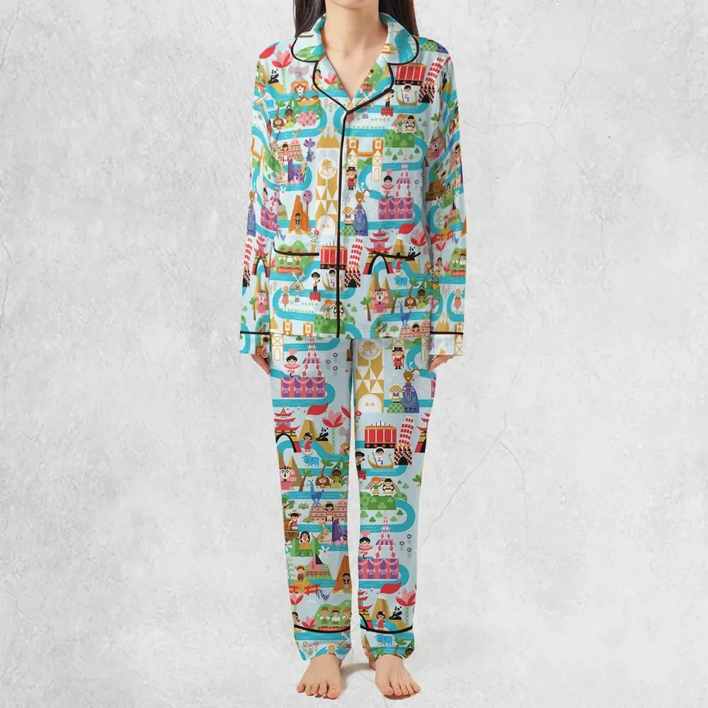 It's Small World Map Pajamas Set - 2