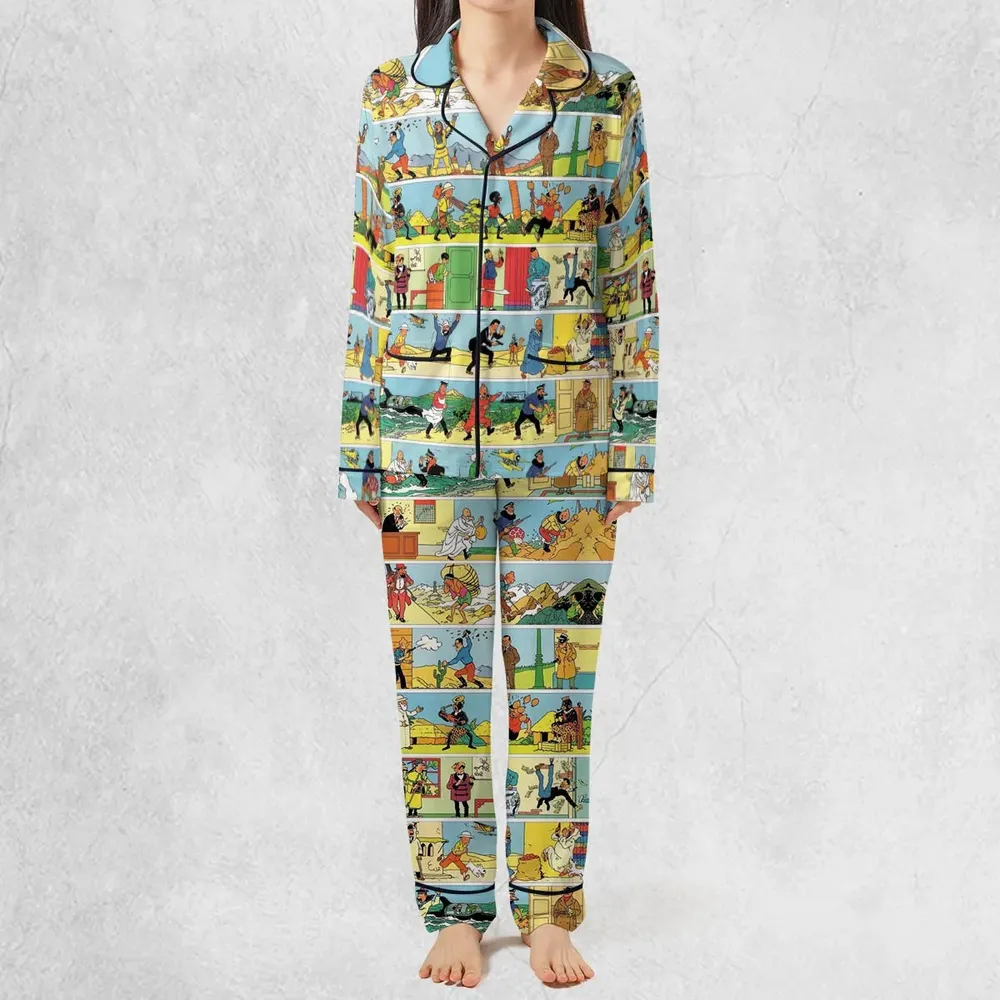 The Story Of Tintin Pajamas Set - 2